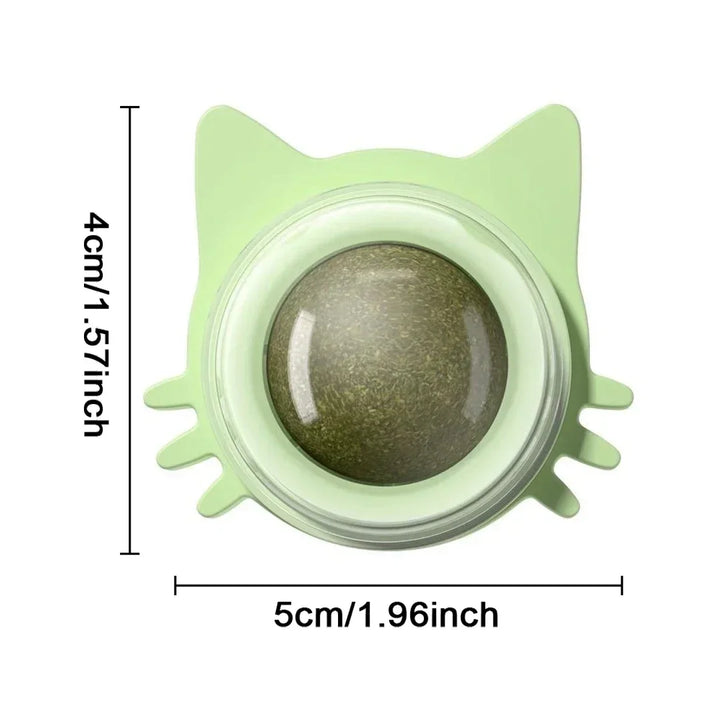 Cat Grass Pet Toy Improve Appetite Spinning Toy Ball Natural Mint Promote Digestion