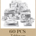 MALACASA FLORA 2/6/12/18/26/30 Piece Grey Marble porcelain Dinner Set with Cup,Saucer,Dessert Soup Dinner Plate Tableware Set