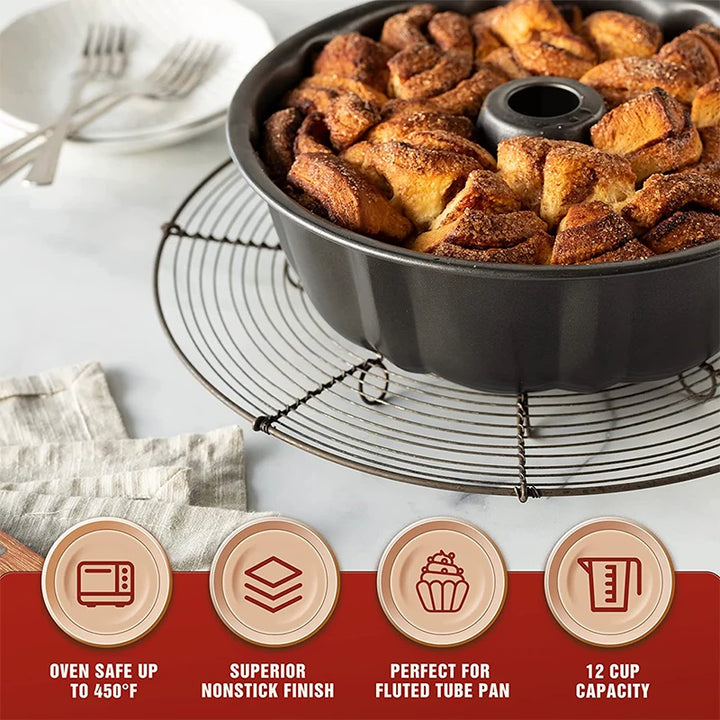 EliteBake Premium Bundt Pan Carbon Steel