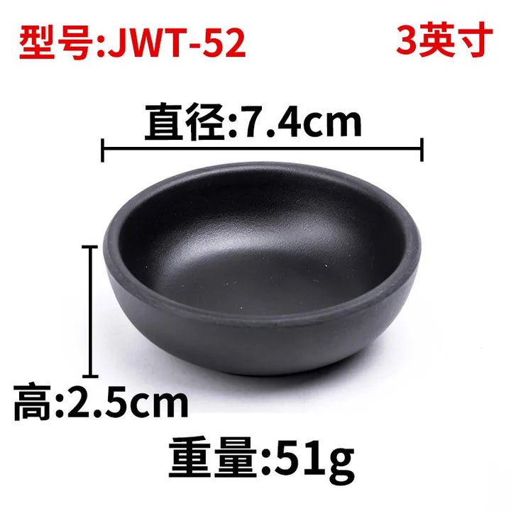 1PC Black Melamine Sauce Dishes Kitchen Tableware Japanese Cuisine