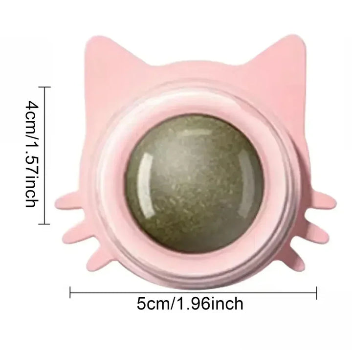 Cat Grass Pet Toy Improve Appetite Spinning Toy Ball Natural Mint Promote Digestion