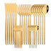 Dinnerware 30Pcs/Set Eco-Friendly Metal Stainless Steel Spoon/Fork/Knife Kit